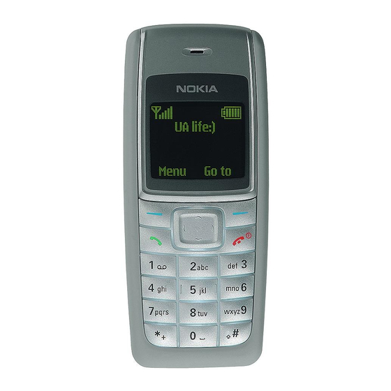 Nokia 1112 User Instructions