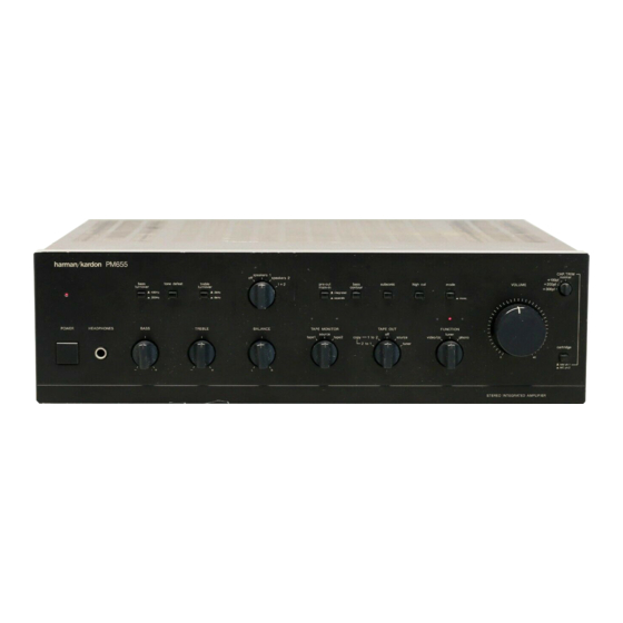 Harman Kardon PM655 Technical Manual