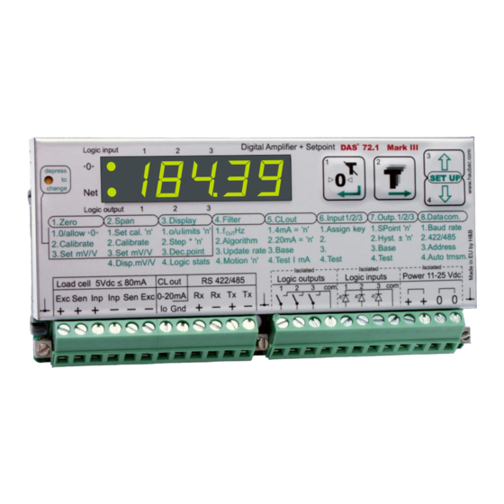 H&B SENSOR SOEMER DAS 72.1 MKIII Manuals