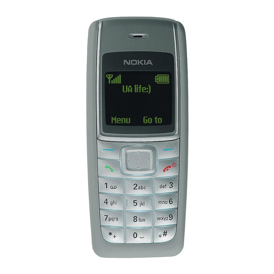 Nokia 1112 - Cell Phone - GSM Manuals