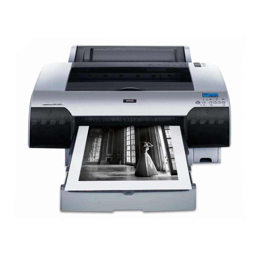Epson STYLUS 4800 Printer Manual