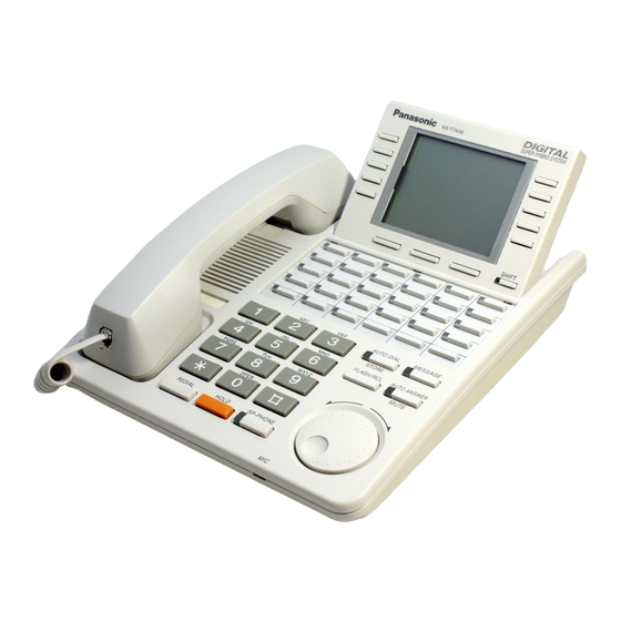 Panasonic T7453 - KX - Digital Phone Operating Instructions Manual