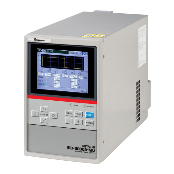 Miyachi IPB-5000A-00-00 Operation Manual