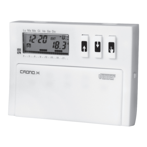 User Manuals: Vemer Crono.X Programmable Thermostat