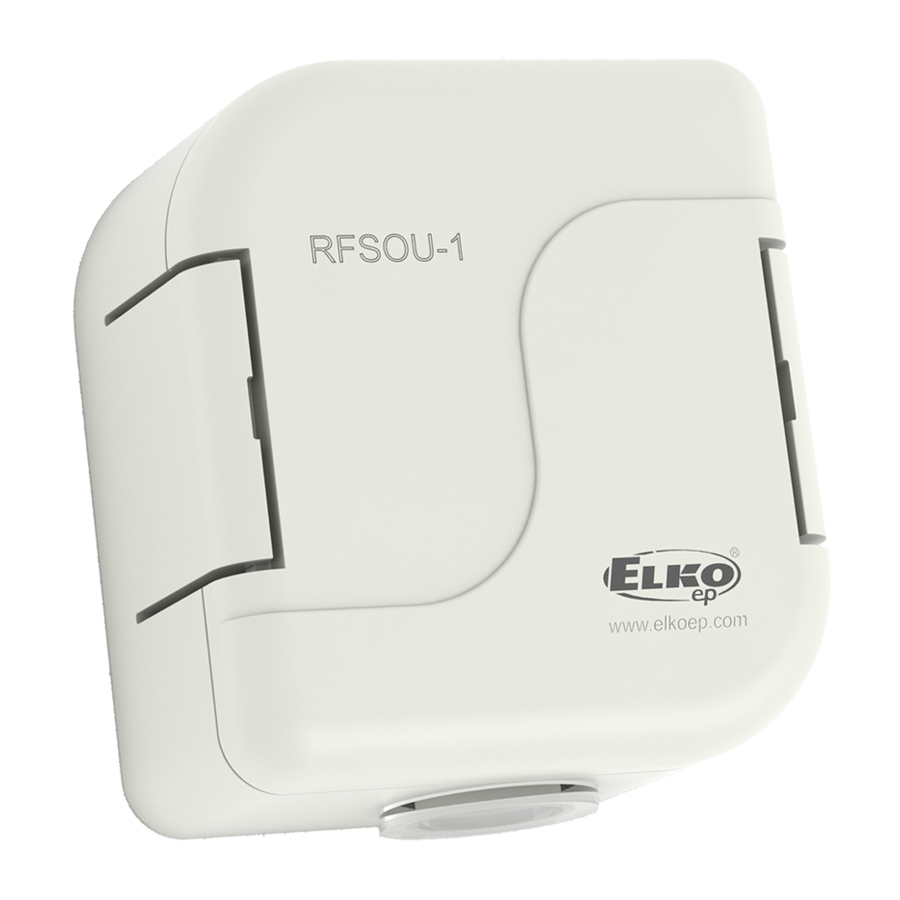 Elko iNels RFSOU-1 Quick Start Manual