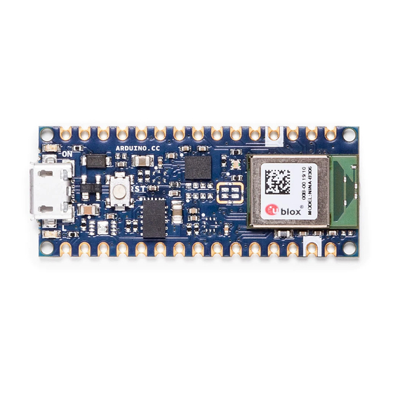 Arduino Nano 33 BLE Sense Product Reference Manual