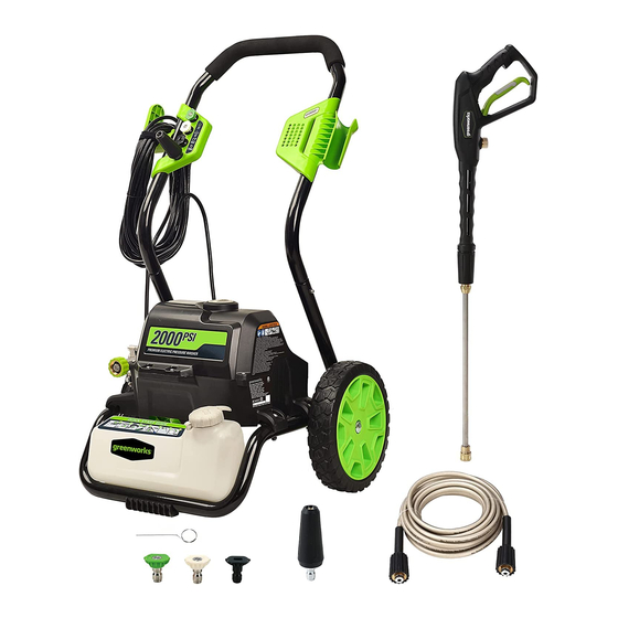 GreenWorks GPW 2000-1 Quick Start Manual