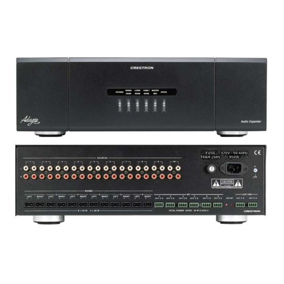 Crestron AudioExpander Operation Manual