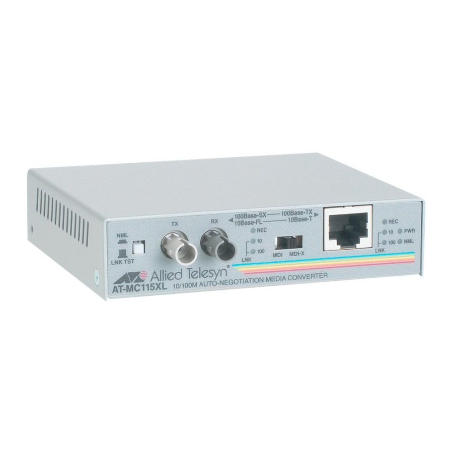 Allied Telesis AT-MC110 Series Datasheet