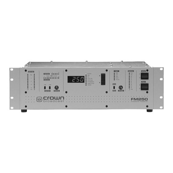 Crown FM100 User Manual
