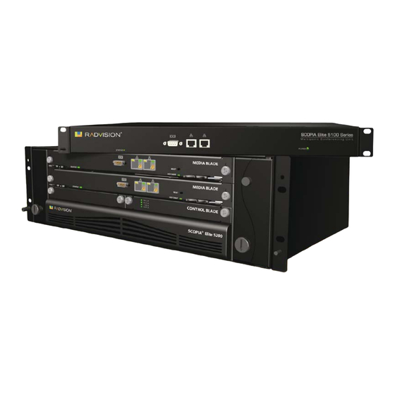 RADVision SCOPIA Elite 5000 Series MCU User Manual