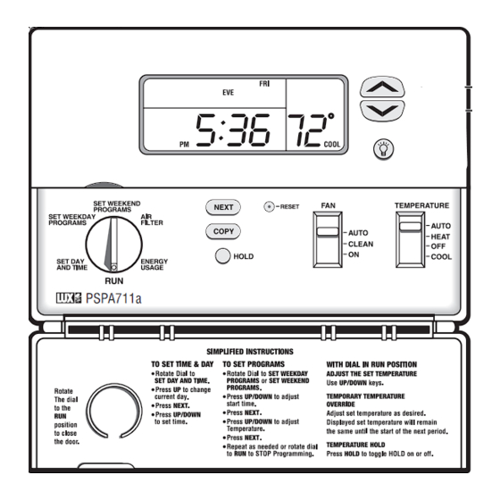 PurePro DP711 Installation And Operating Instructions Manual