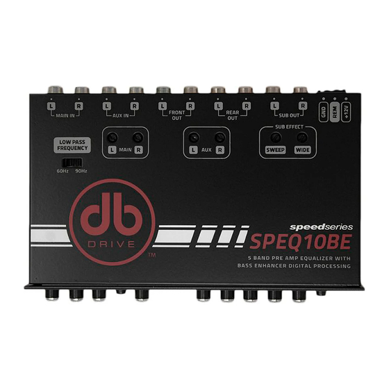 DB Drive Speed Series User Manual