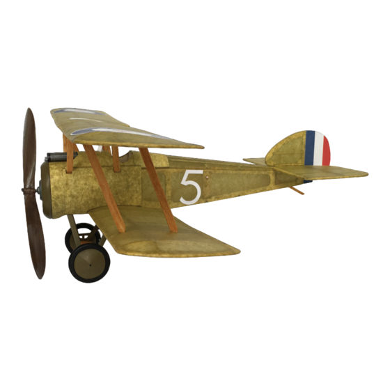 Vintage Model Co SOPWITH F1 CAMEL Manual