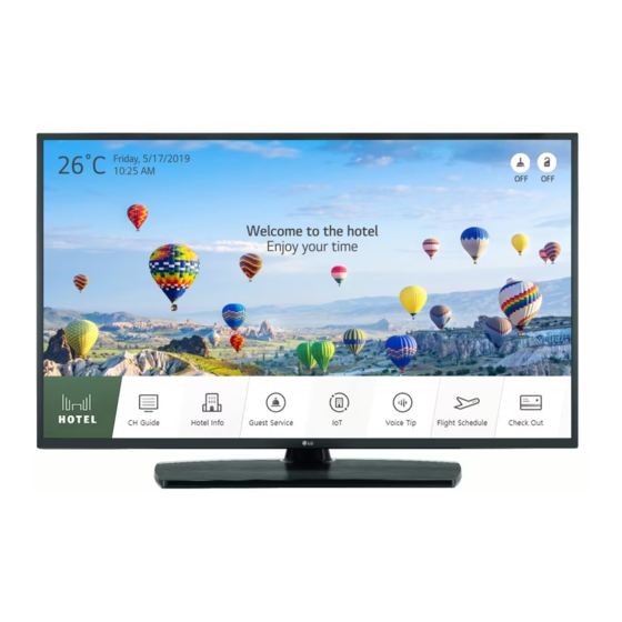 LG 43UT661H Series Manual