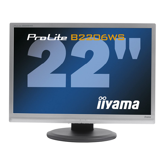 Iiyama ProLite B2206WS-1 Manuals