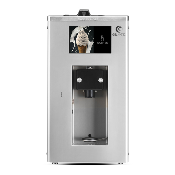 GEL MATIC SELF GEL 1 UP Ice Cream Machine Manuals