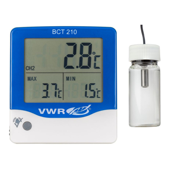 VWR BCT210 Manual