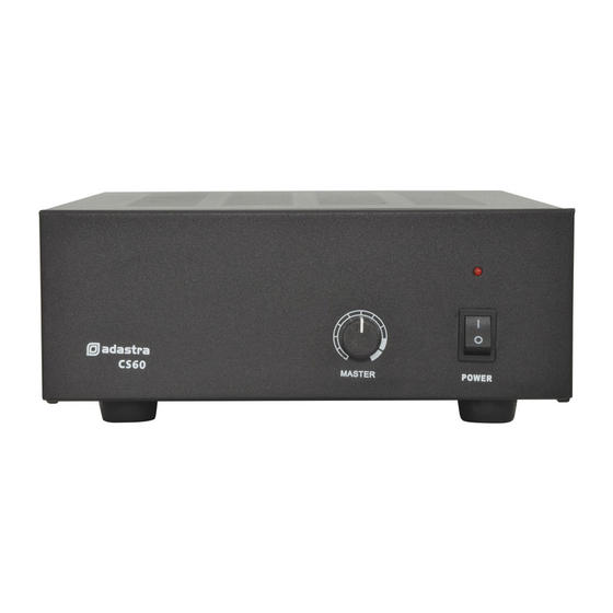 Adastra CM30 User Manual