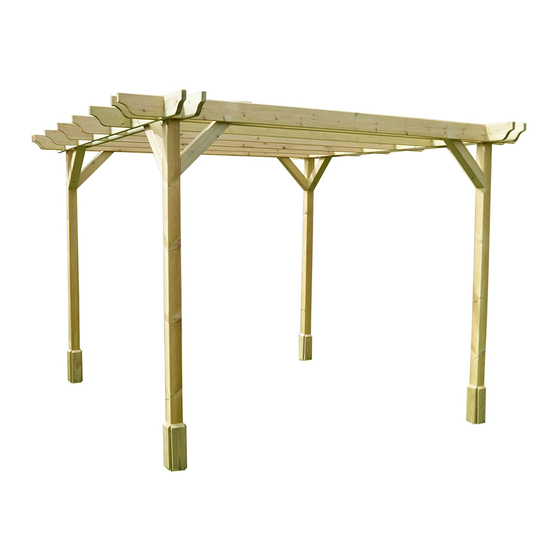 Rutland County Garden Furniture The Double Premium Pergola Assembly Instructions Manual
