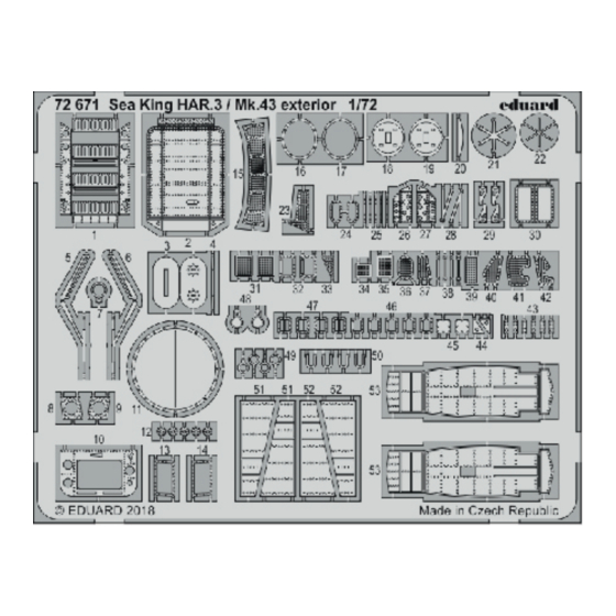 Eduard Sea King HAR.3/Mk.43 exterior Quick Start Manual