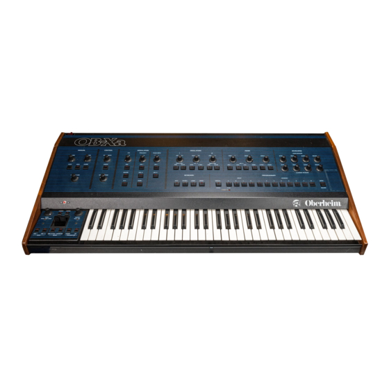 Oberheim OB-Xa Service Manual
