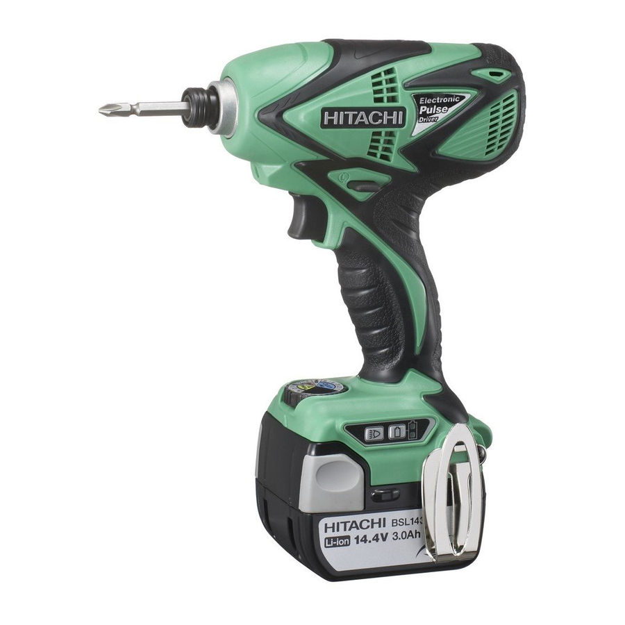 Hitachi WM 14DBL Cordless Combi Drill Manuals