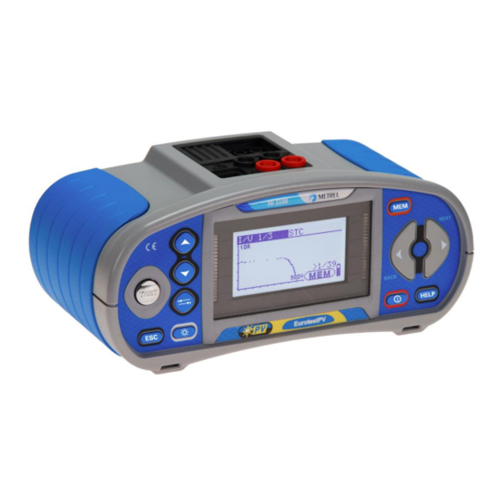 METREL Eutrotest PB Instruction Manual