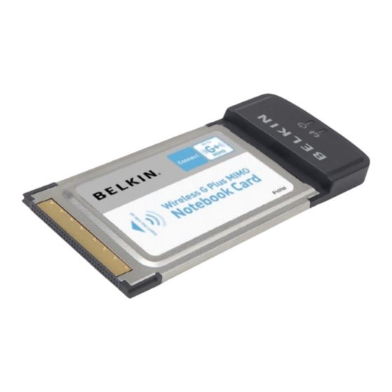 Belkin F5D9010uk User Manual
