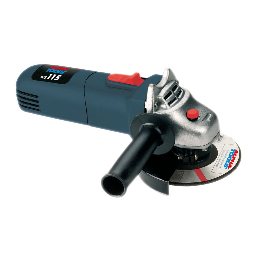 Alpha tools WS 115 Operating Instructions Manual
