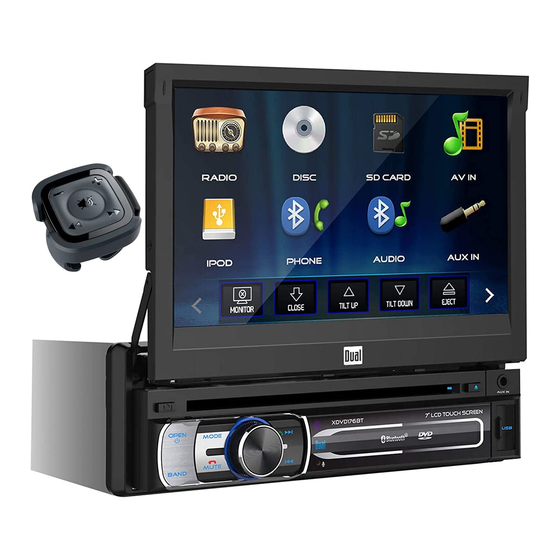 User Manuals: Axxera XDVD176BT Car Stereo Receiver