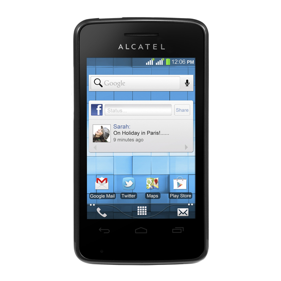Alcatel One Touch Pop 4007A Quick Start Manual