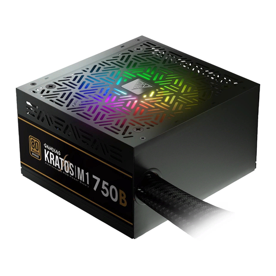 GAMDIAS KRATOS BRONZE M1-750W Quick Installation Manual