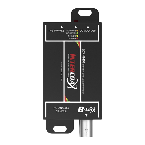 Intercoax ECP-8401T Installation Manual