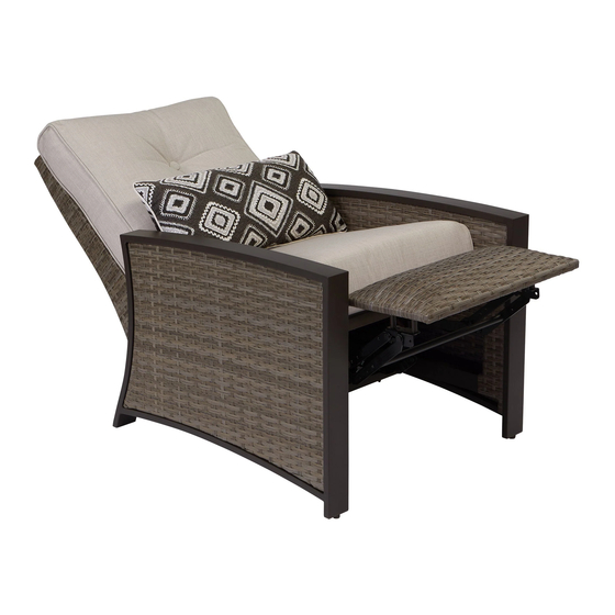 Pacific Casual Barcalounger Edgewater 301-2X1-3SS Use And Care Instructions Manual