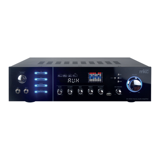 User Manuals: Melchioni mkc MK-200SAS Stereo Amplifier