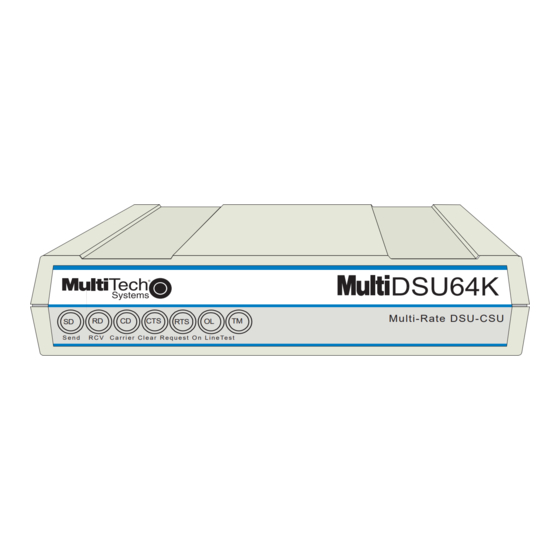 Multitech MT64DSU Manuals