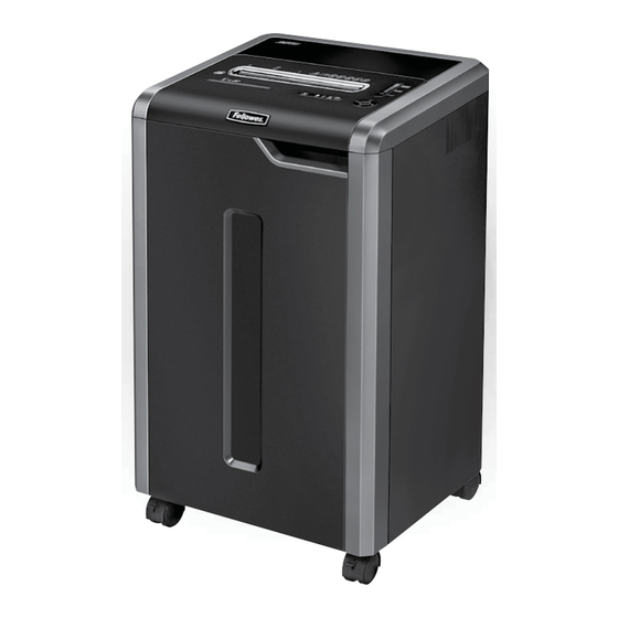 Fellowes Powershred 325Ci Manual