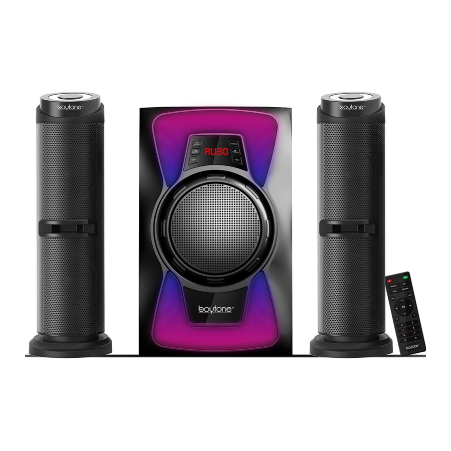 boytone BT-426F - Multimedia Speaker System Manual