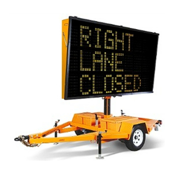 VER-MAC PCMS-1210 QS Message Sign Manuals