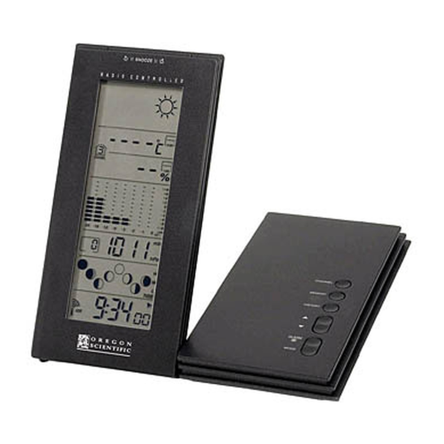 Oregon Scientific BAR938HG - Cable Free Weather Station Manual