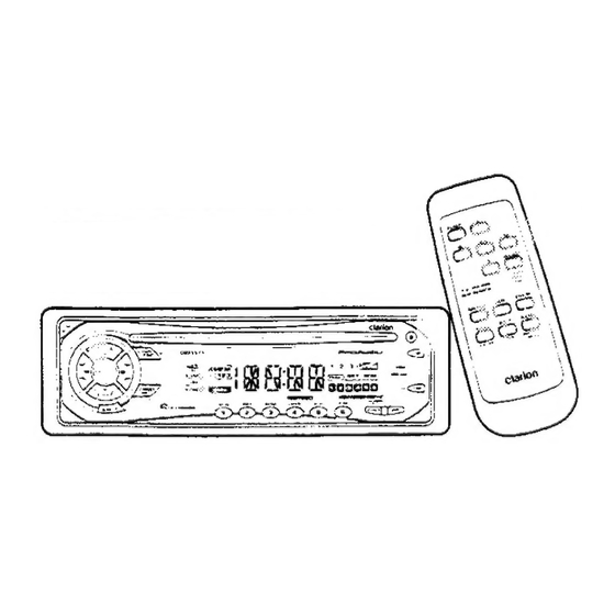 User Manuals: Clarion DRX5575 CD Receiver