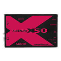 Adder AdderLink X50 USB User Manual
