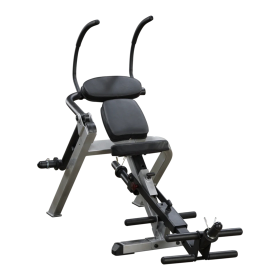 Body Solid GAB300 Owner's Manual
