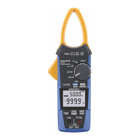 Hioki CM4375 Instruction Manual