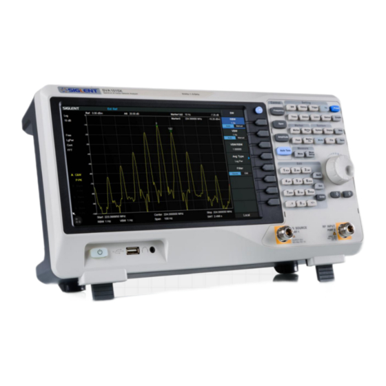 SIGLENT SVA1000X Series Quick Manual