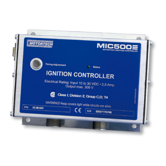 Motortech MIC500 Series Operating Instructions Manual
