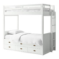 RH Teen AVALON BUNK BED TWIN OVER TWIN WITH TRUNDLE Assembly Instructions Manual