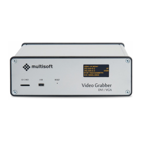 MULTISOFT VGR-1000 Manuals