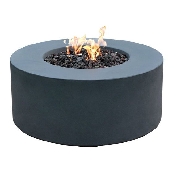 User Manuals: MODENO Venice OFG113 Concrete Fire Table